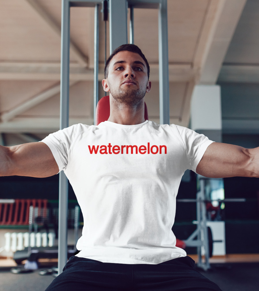 Calum Hood Watermelon Text Red T-Shirt