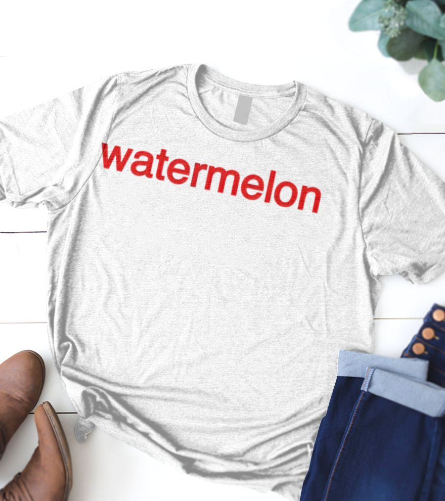 Calum Hood Watermelon Text Red T-Shirt
