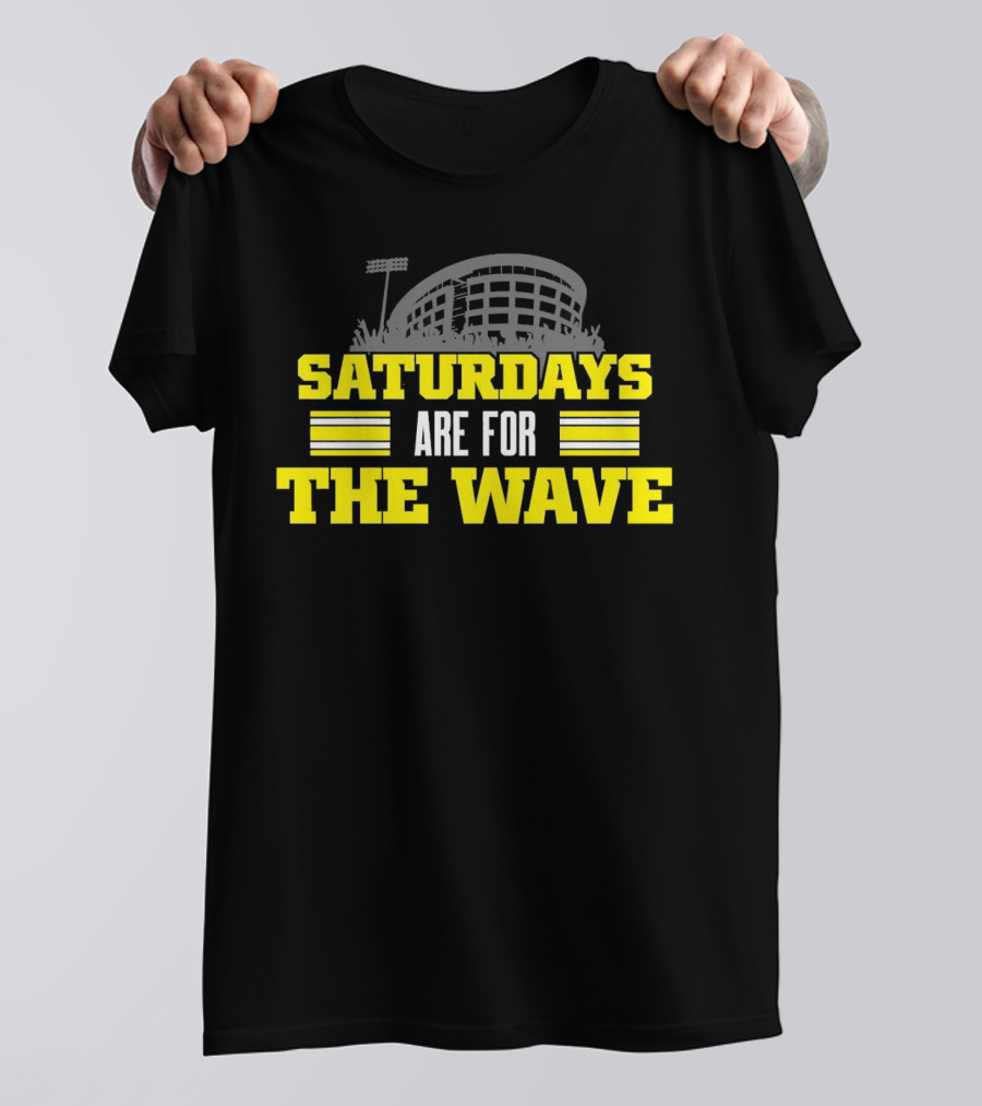 Saturdays Are For The Wave Iowa Hawkeyes T-Shirt