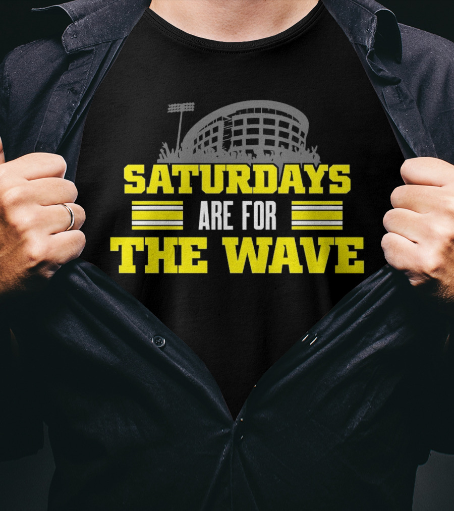 Saturdays Are For The Wave Iowa Hawkeyes T-Shirt