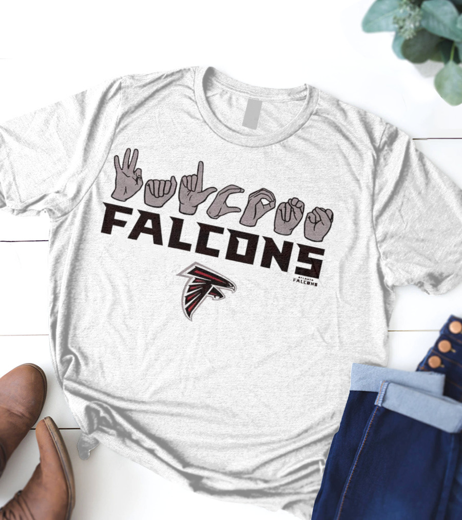 Love Sign Falcons ASL Atlanta Falcons T-Shirt