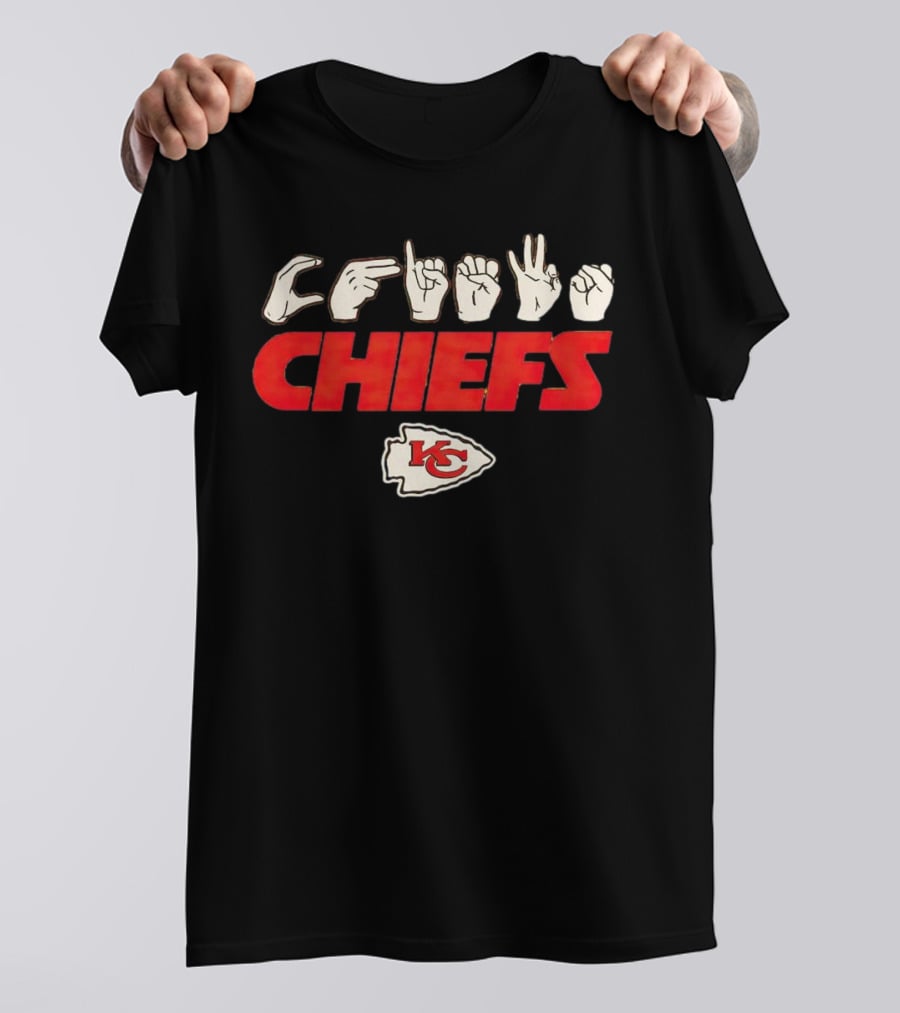 Love Sign ASL Kansas City Chiefs Hands KC T-Shirt