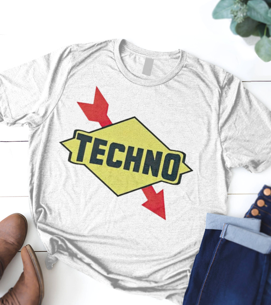 Techno Yellow Diamond Red Arrows T-Shirt