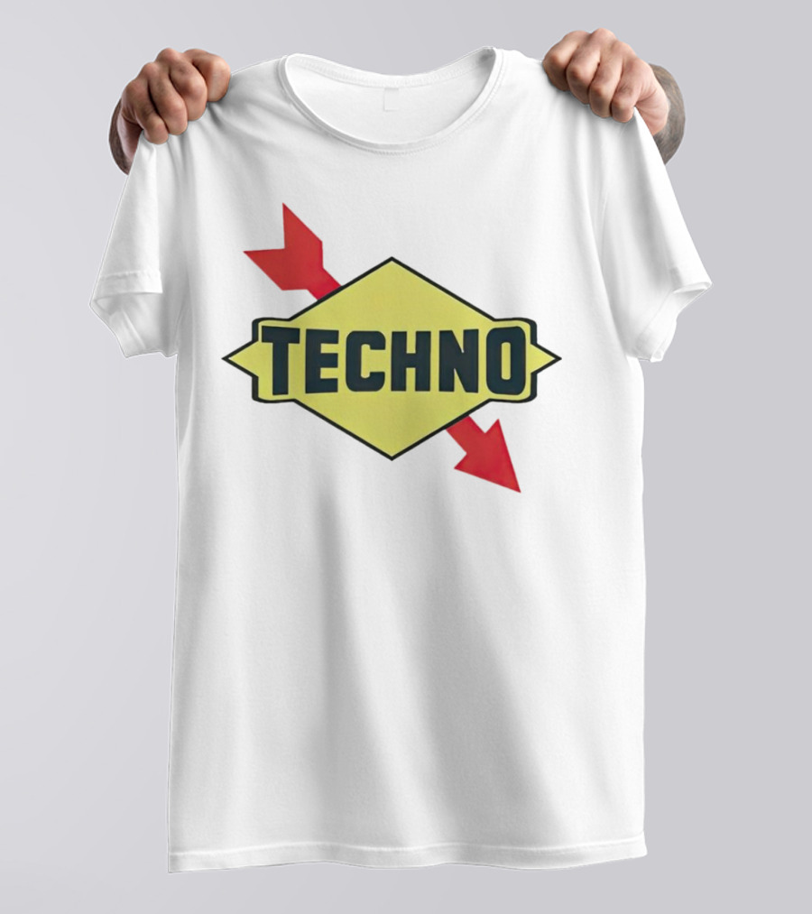 Techno Yellow Diamond Red Arrows T-Shirt
