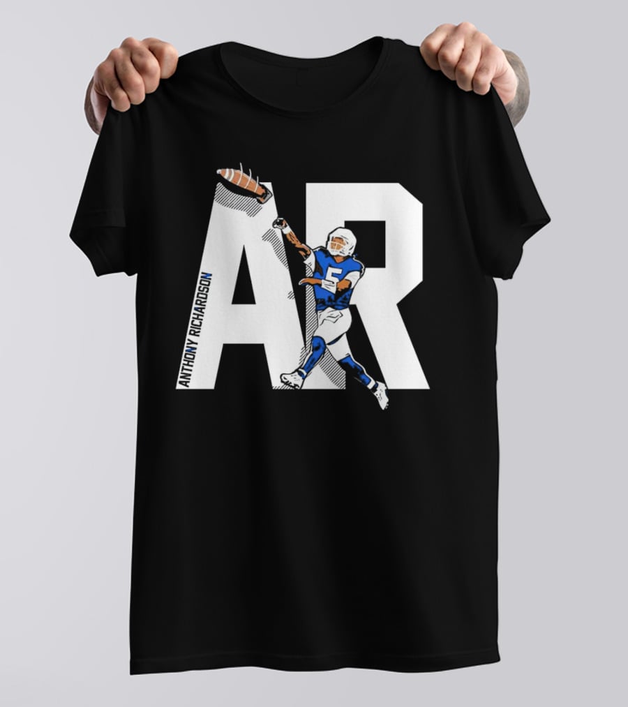 Anthony Richardson AR 5 Rocket Arm Football T-Shirt