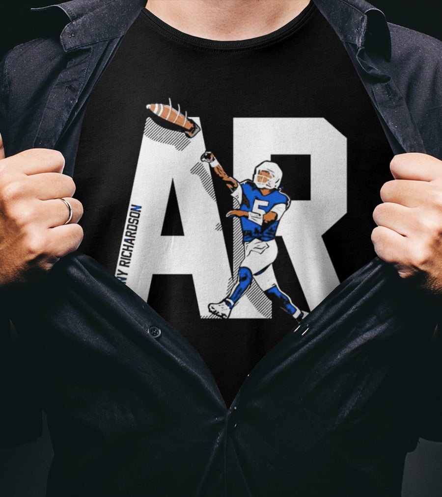 Anthony Richardson AR 5 Rocket Arm Football T-Shirt