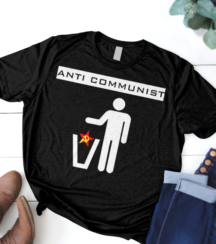Anti Communist Throwing Away Soviet Hammer And Sickle T-Shirt