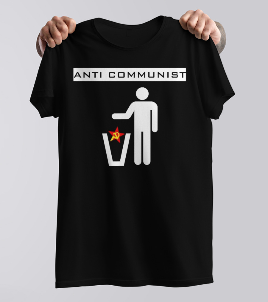 Anti Communist Throwing Away Soviet Hammer And Sickle T-Shirt