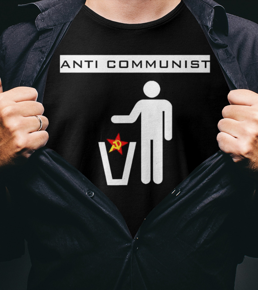 Anti Communist Throwing Away Soviet Hammer And Sickle T-Shirt