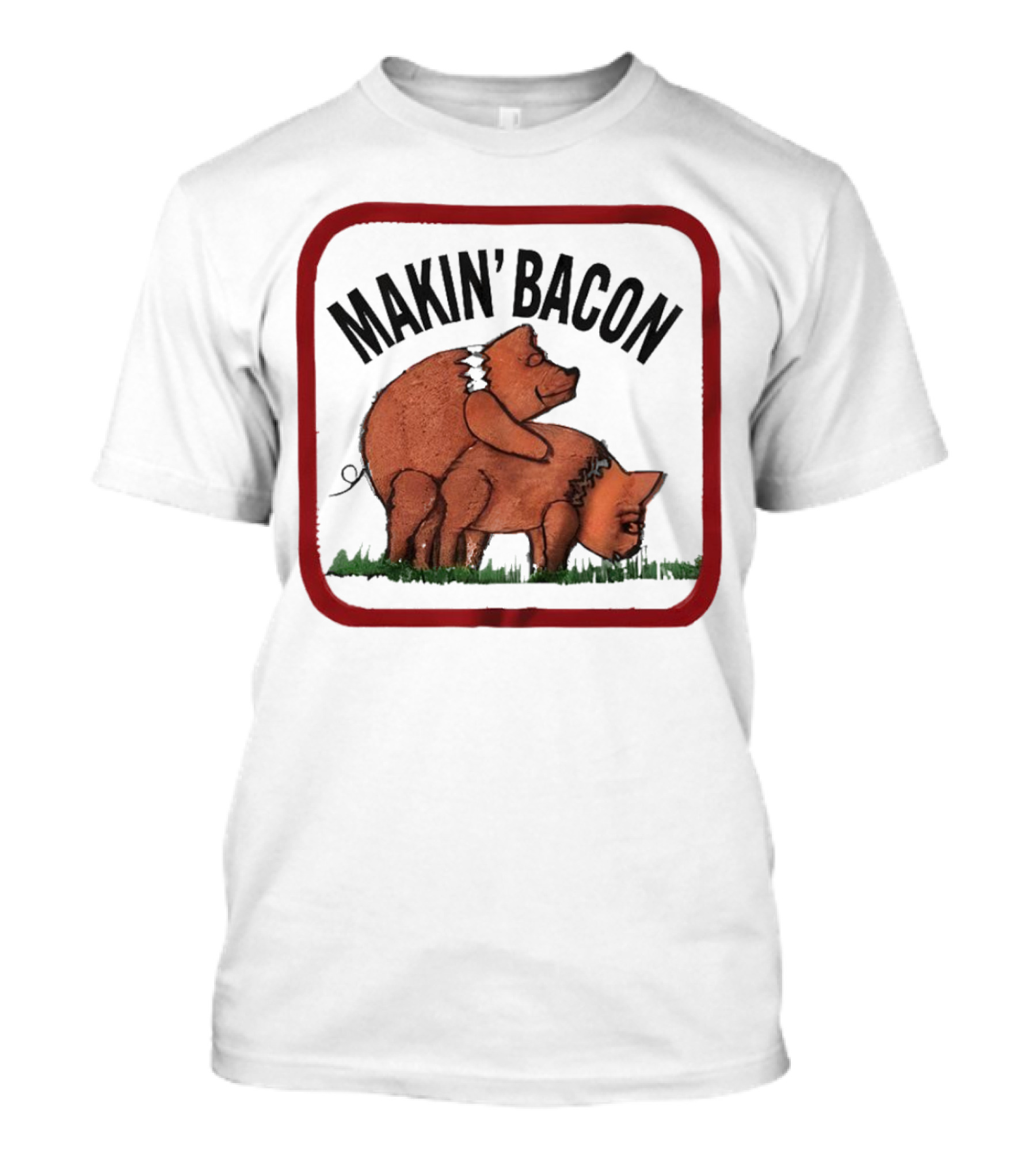 Makin’ Bacon Funny Humor Pork T-Shirt