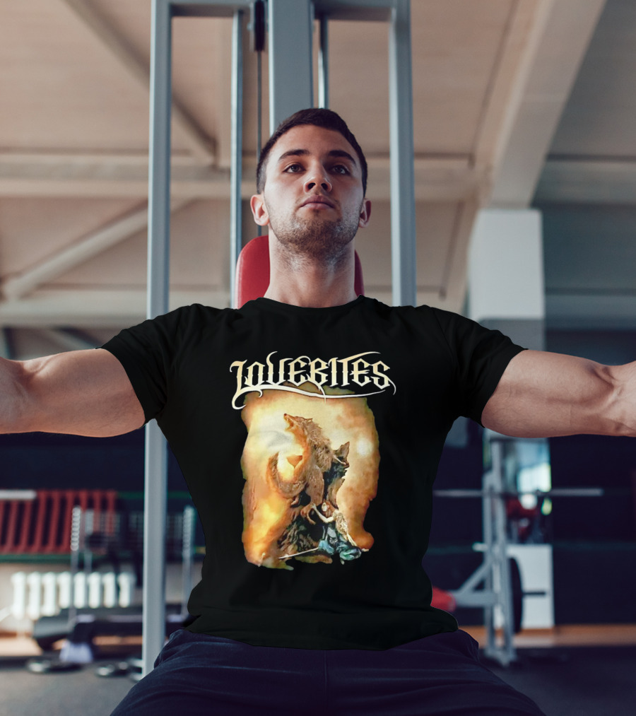 LOVEBITES Wolf Warrior Art With Knight And Sword T-Shirt