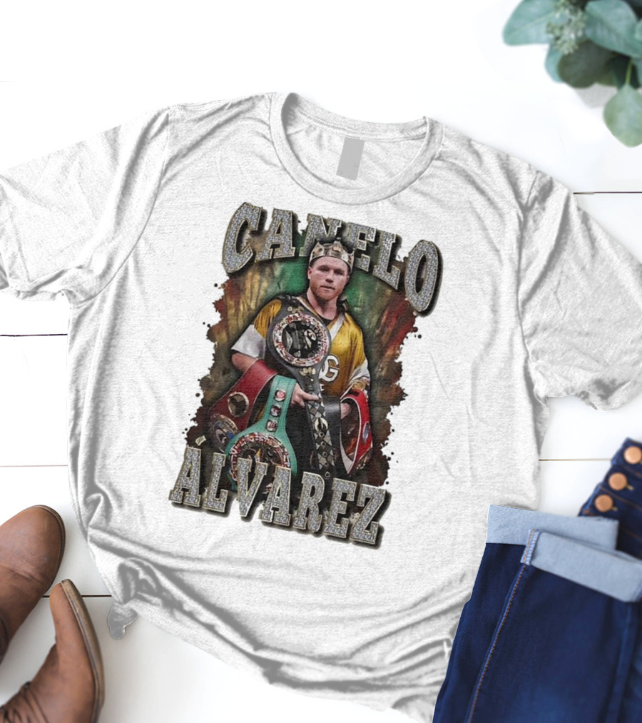 Canelo Alvarez Champion Boxing Titles Crown T-Shirt