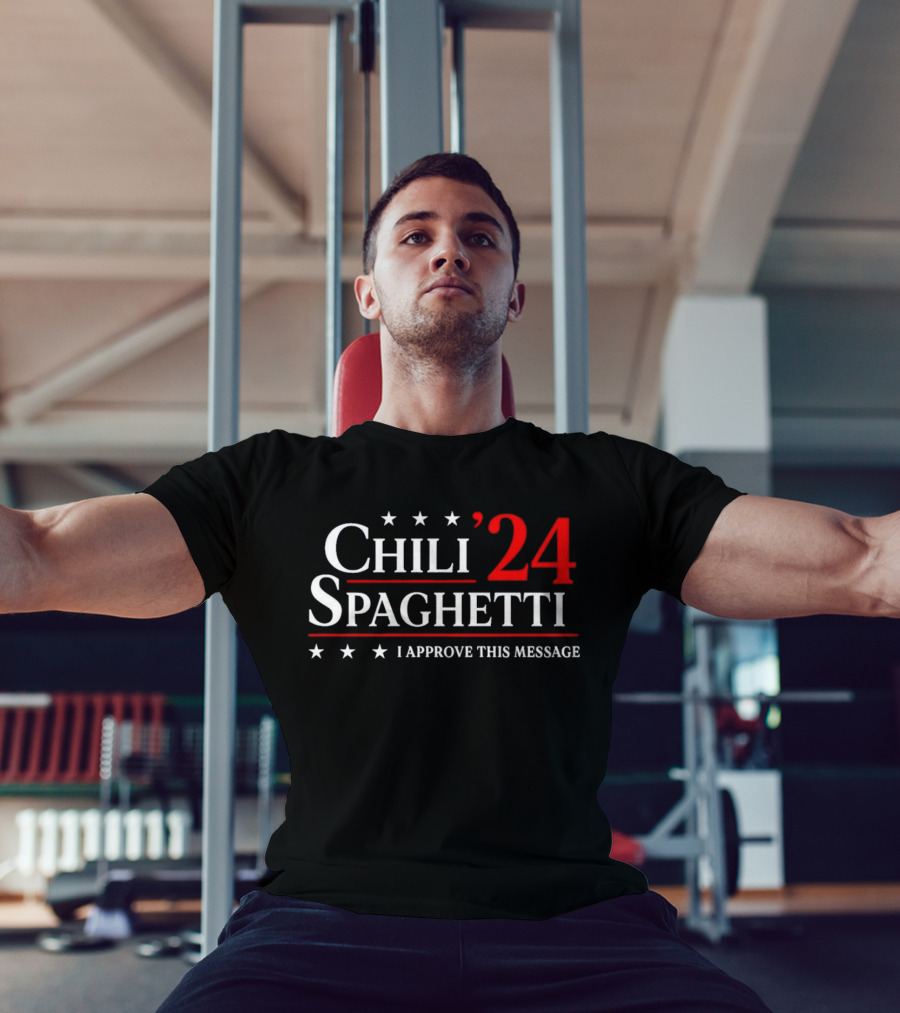 Chili Spaghetti ’24 I Approve This Message Stars Red White T-Shirt