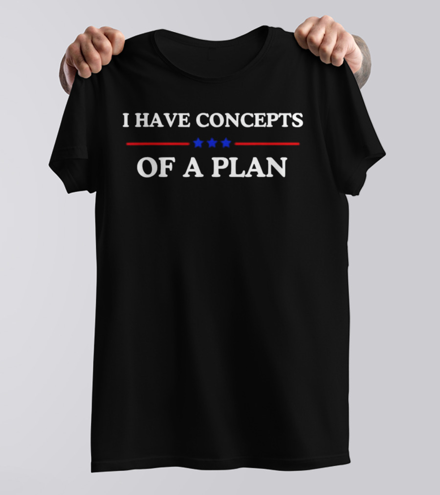 I Have Concepts Of A Plan Stars Red Blue T-Shirt