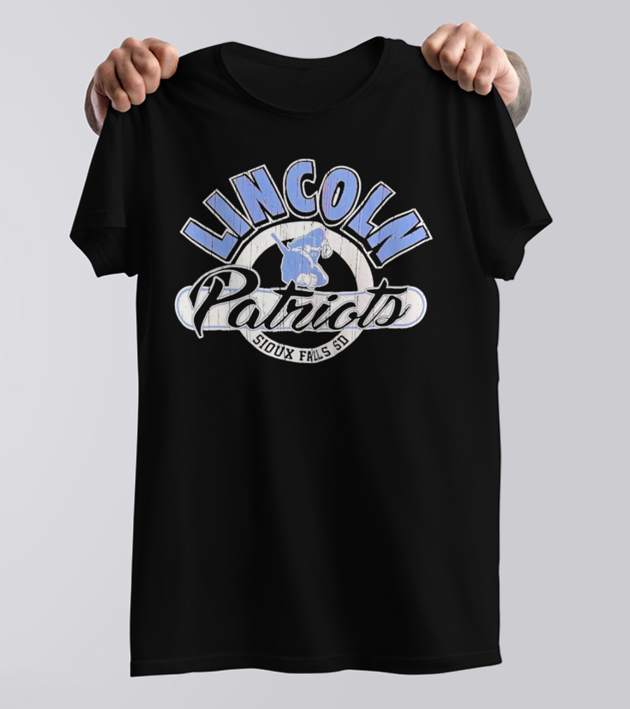 Lincoln Patriots Sioux Falls SD Vintage Football T-Shirt