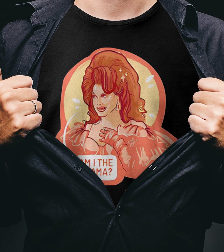 Am I The Drama? Bold Diva With Glamorous Hair And Earrings T-Shirt