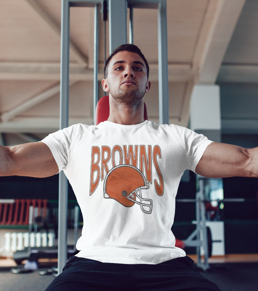 Browns 90s Helmet Cleveland Browns T-Shirt