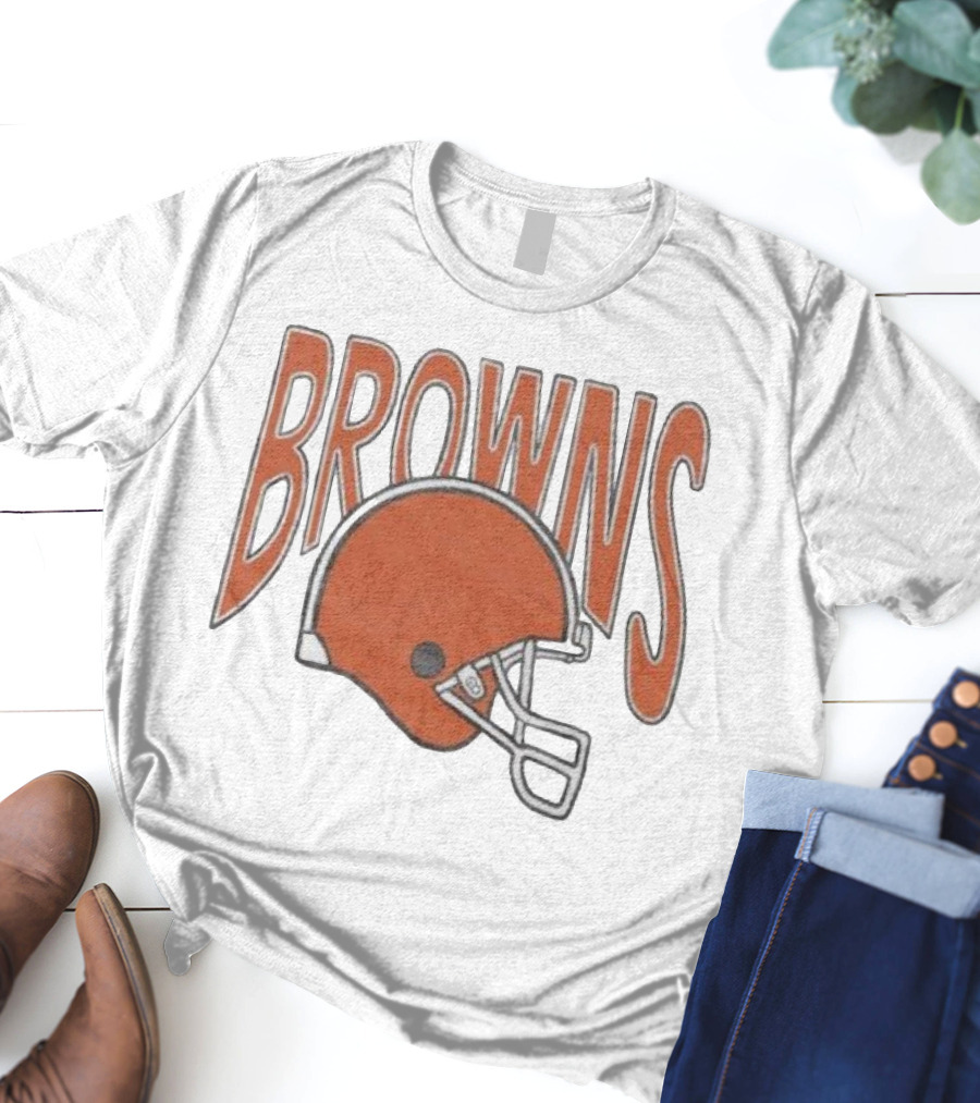 Browns 90s Helmet Cleveland Browns T-Shirt