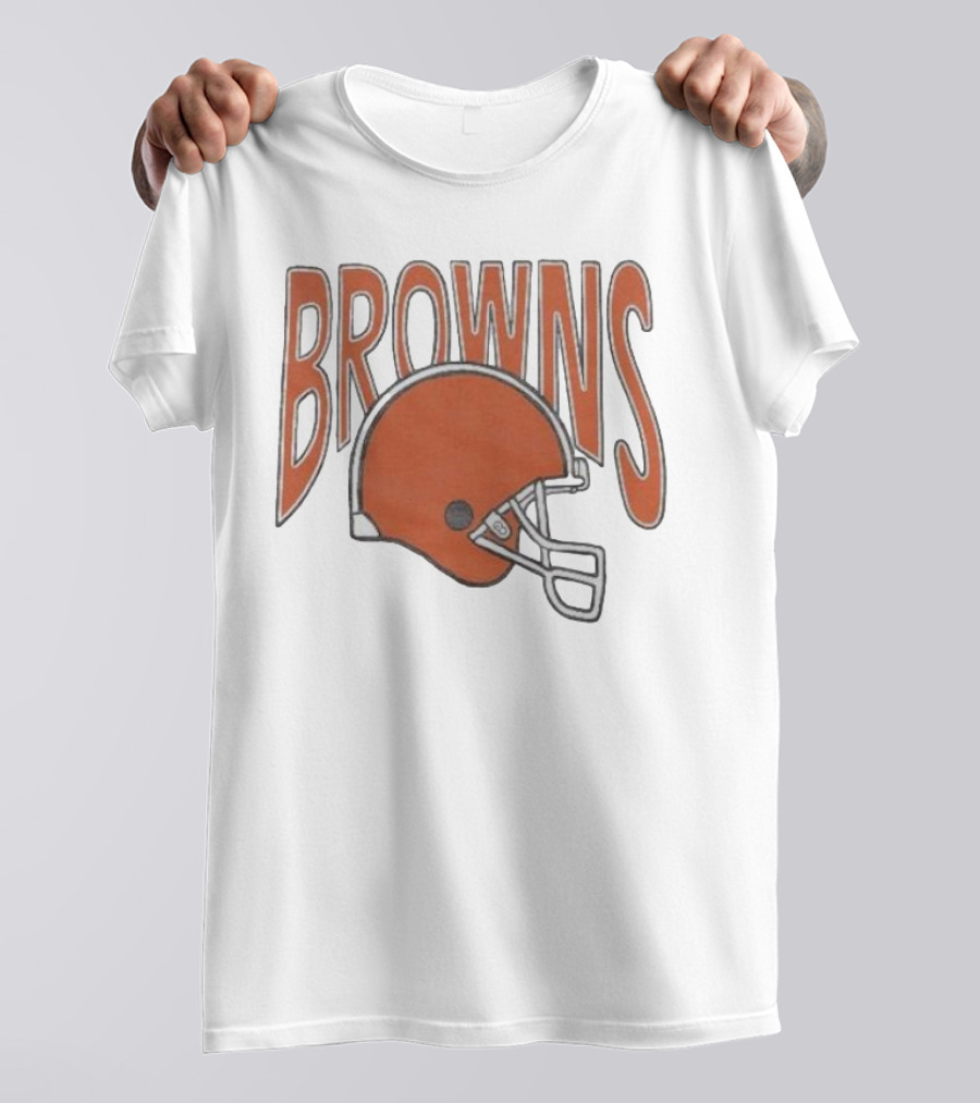 Browns 90s Helmet Cleveland Browns T-Shirt