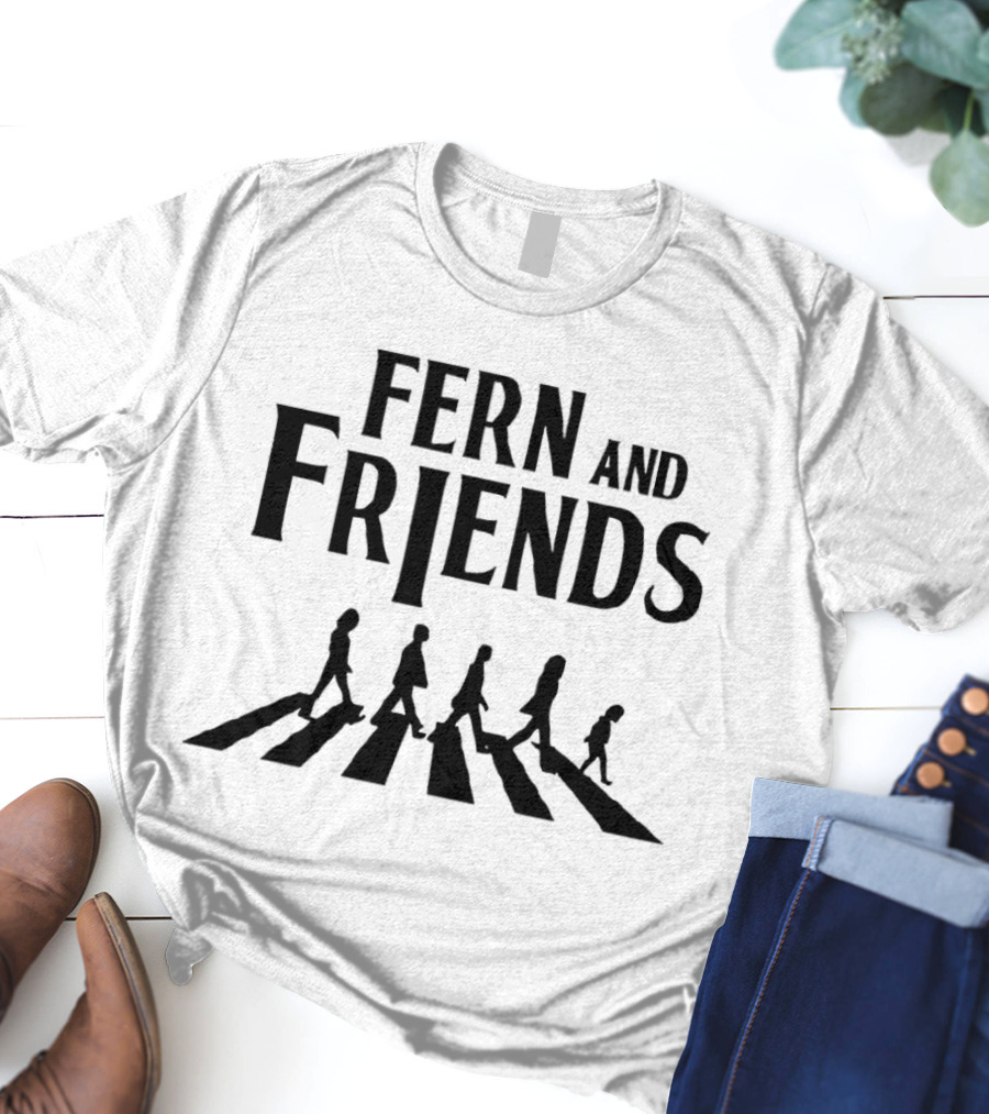 Fern And Friends Walking Across Iconic Abbey Road T-Shirt
