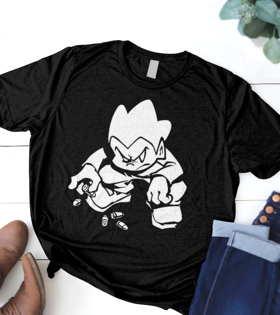 Friday Night Funkin’ Lowkey Pico Bullets Grim Expression T-Shirt