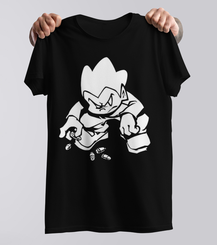 Friday Night Funkin’ Lowkey Pico Bullets Grim Expression T-Shirt