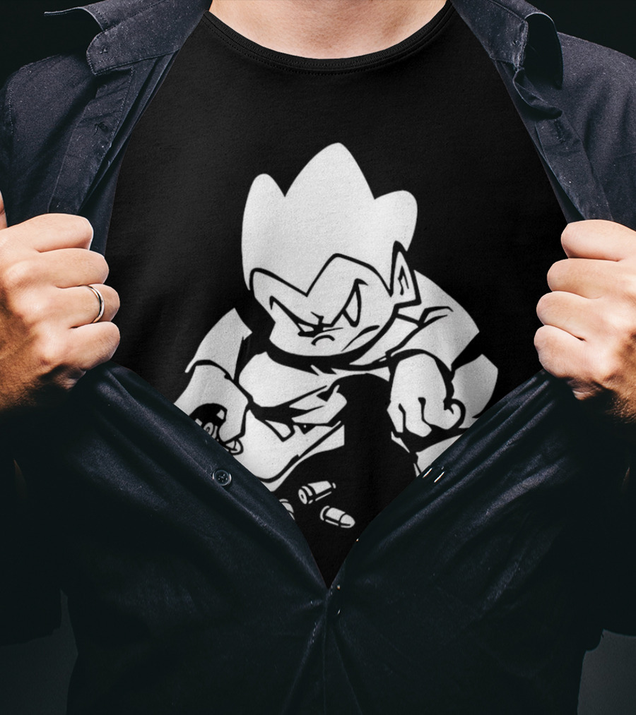 Friday Night Funkin’ Lowkey Pico Bullets Grim Expression T-Shirt