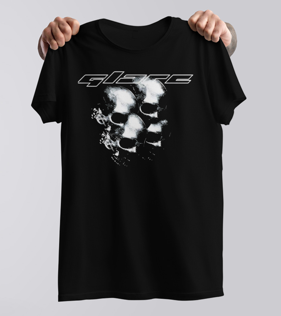 Glare Reflective Metallic Skulls T-Shirt