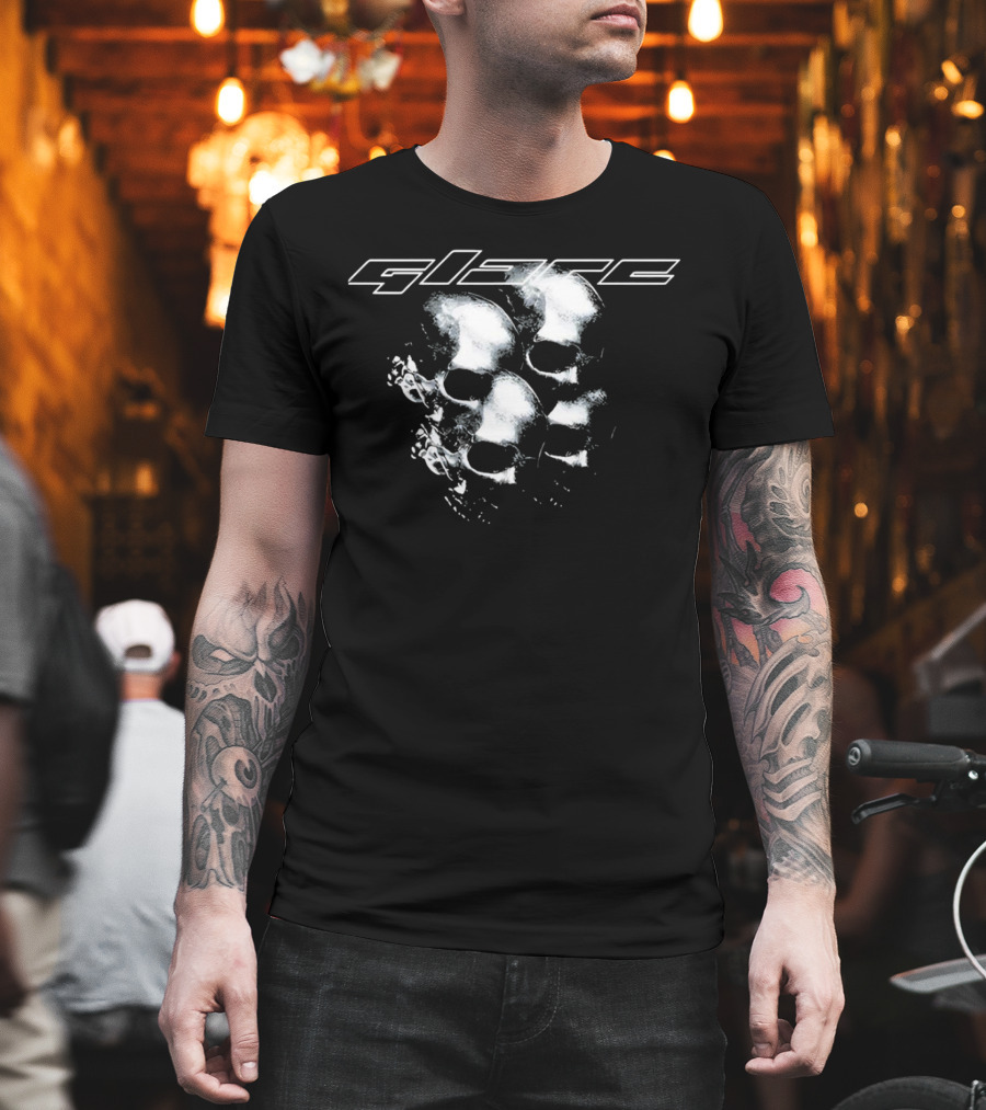 Glare Reflective Metallic Skulls T-Shirt