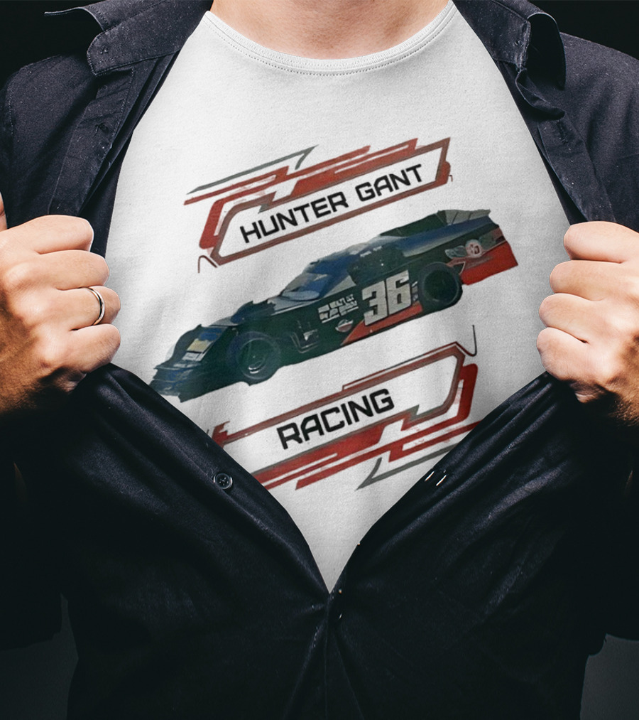 Hunter Gant Nascar Racing Car 36 T-Shirt