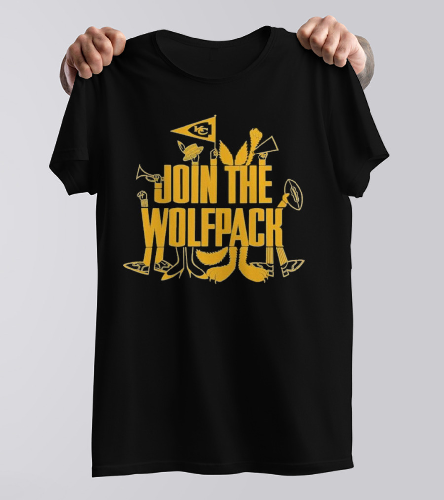 Join The Wolfpack Kansas City Chiefs KC Flag T-Shirt