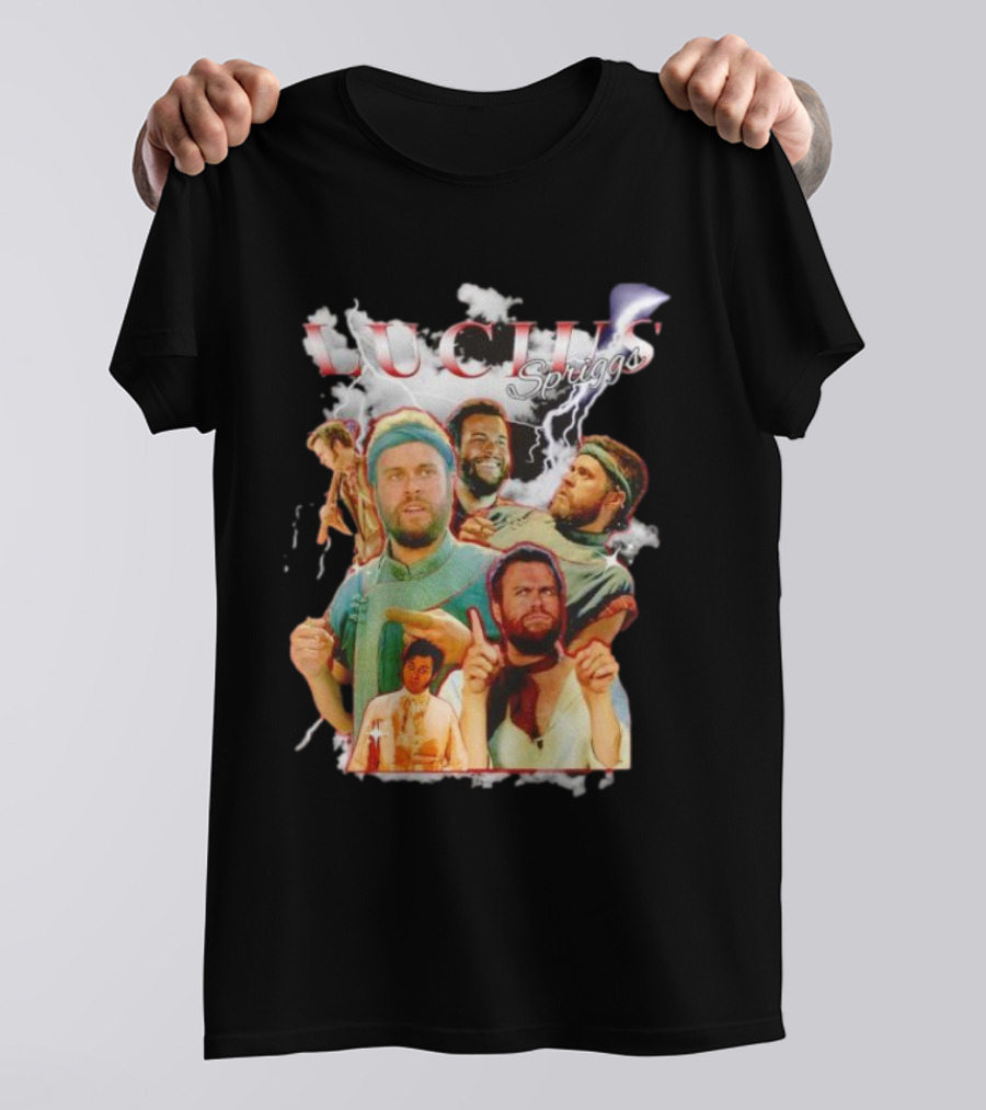 Lucius Spriggs Retro Character Collage T-Shirt