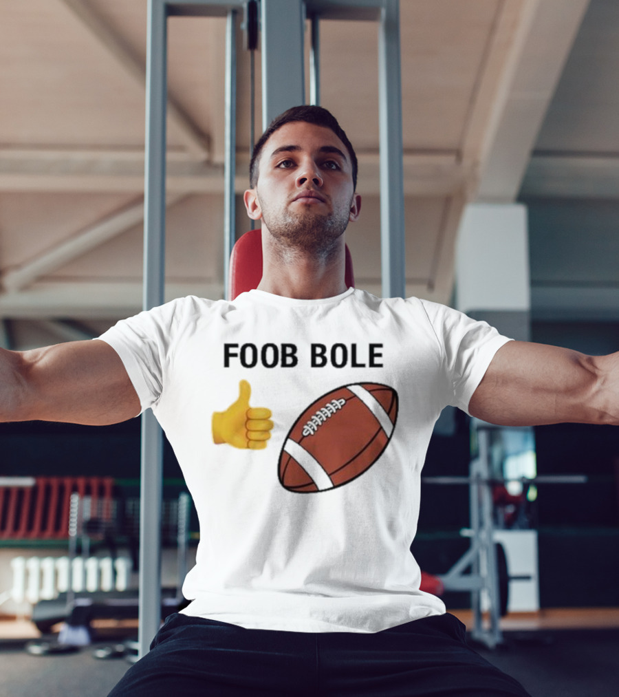 Foob Bole Football Thumb Up Emoji Brown Ball T-Shirt