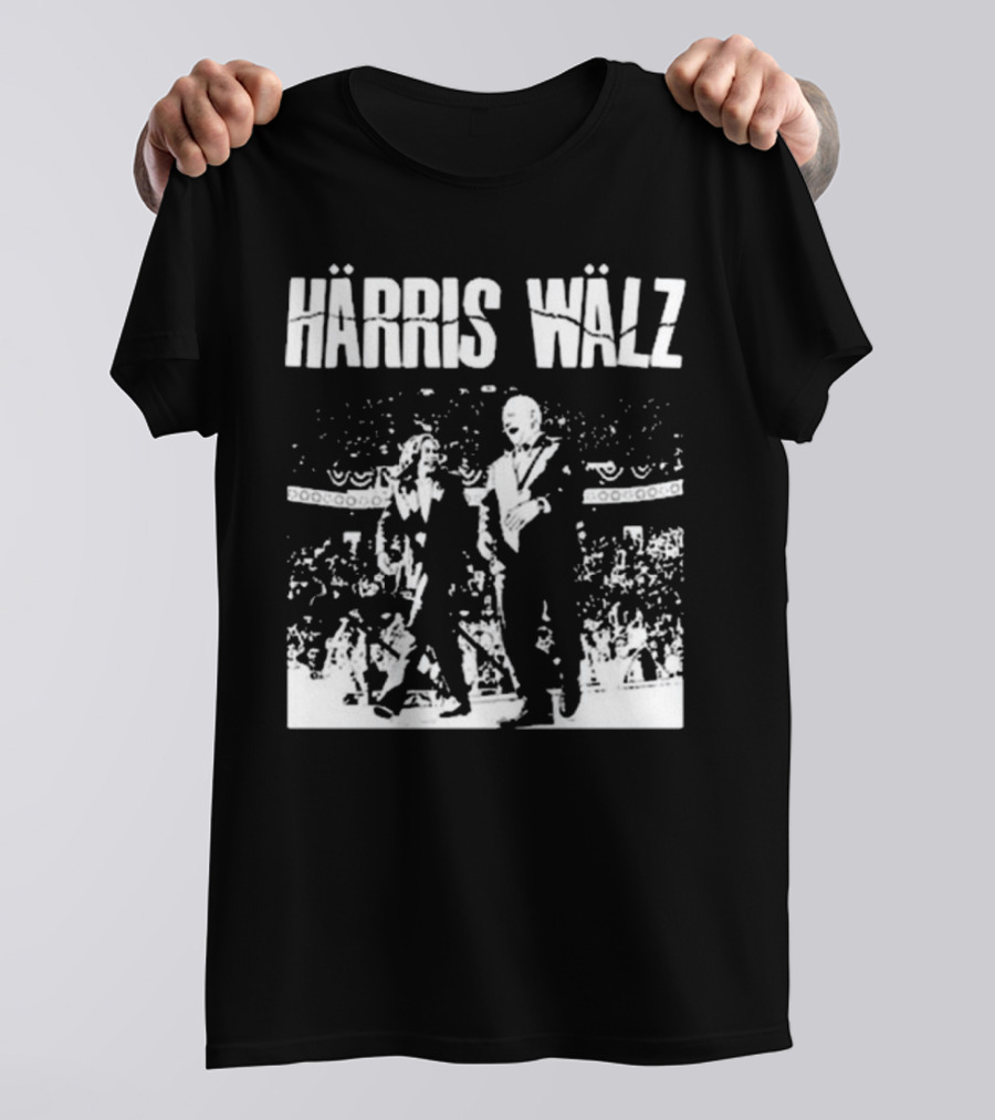 Härris Wälz Black And White Concert Scene T-Shirt