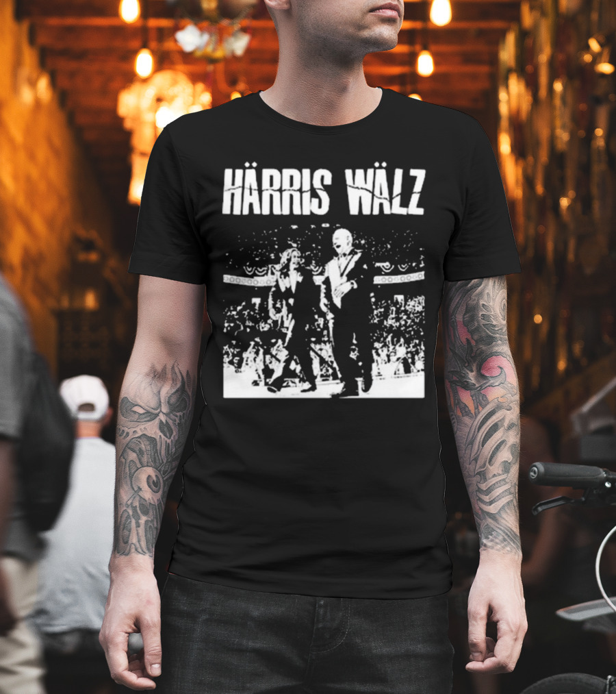 Härris Wälz Black And White Concert Scene T-Shirt