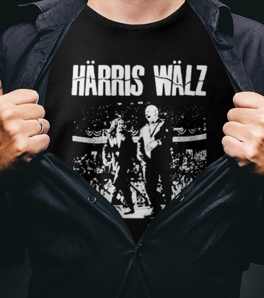 Härris Wälz Black And White Concert Scene T-Shirt