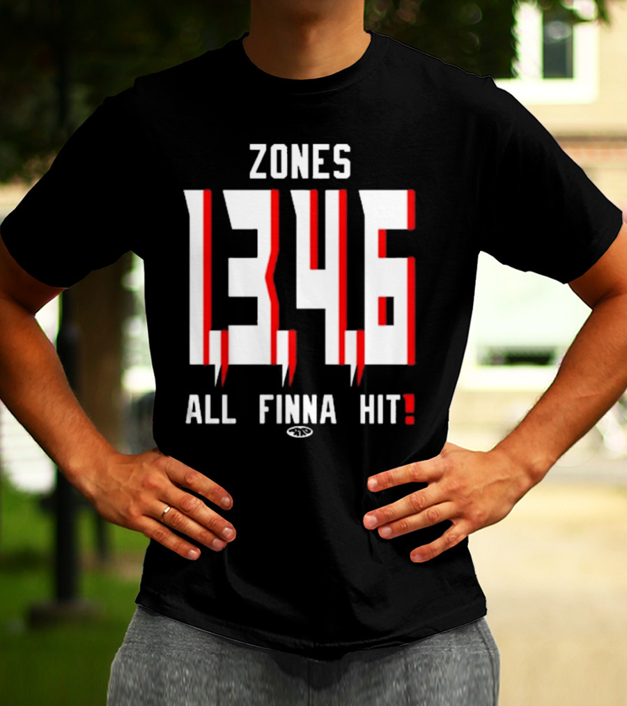 Zones 1 3 4 6 All Finna Hit Freakorico ATL Hoe T-Shirt