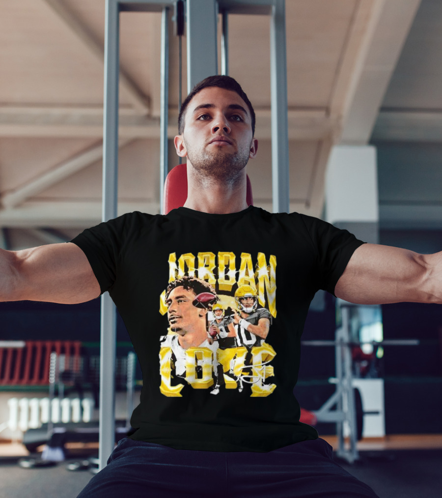 Jordan Love Green Bay Packers Vintage Signature Image T-Shirt
