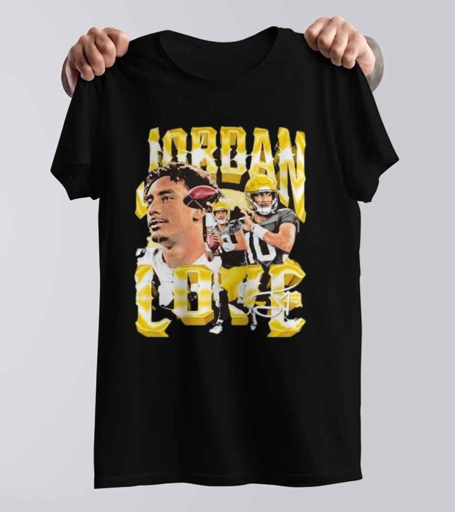Jordan Love Green Bay Packers Vintage Signature Image T-Shirt