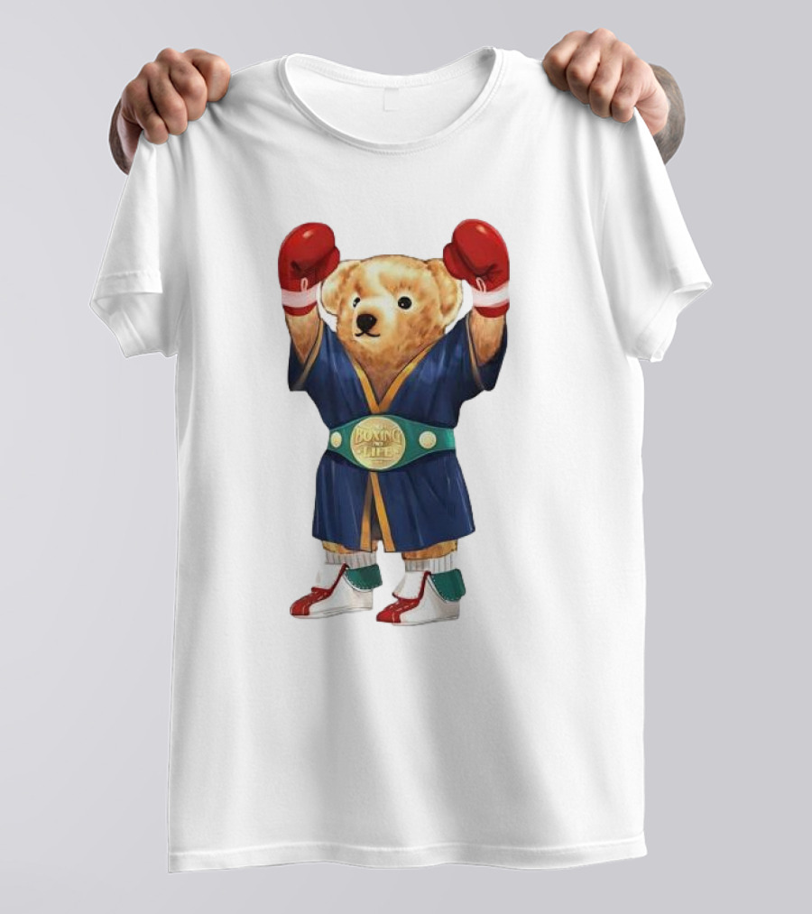 Canelo Bear Champion Boxing No Life Boxing Gloves Robe T-Shirt