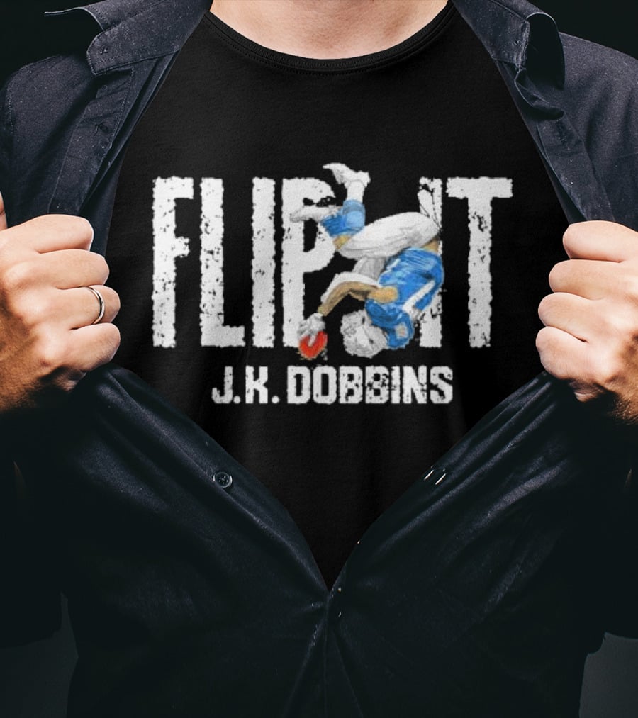 Flip It J.K. Dobbins Los Angeles Chargers Football Action T-Shirt