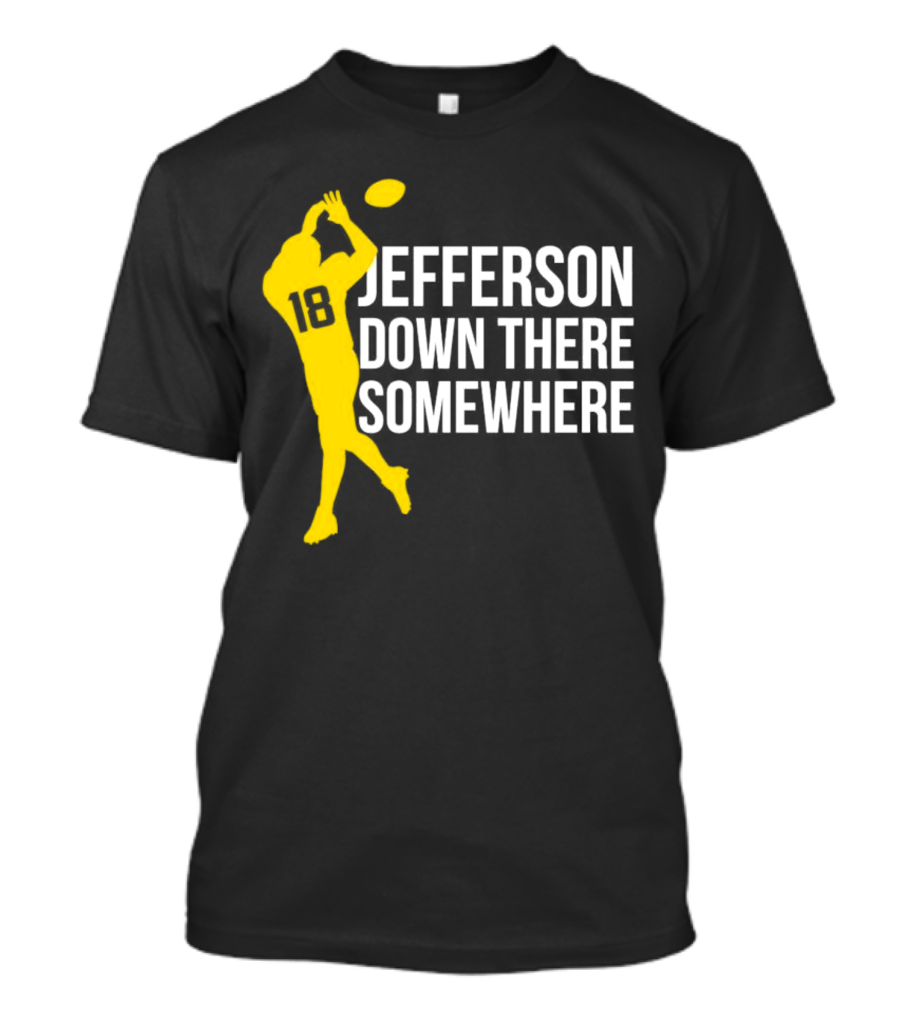 Minnesota Vikings Jefferson Down There Somewhere 18 Football T-Shirt