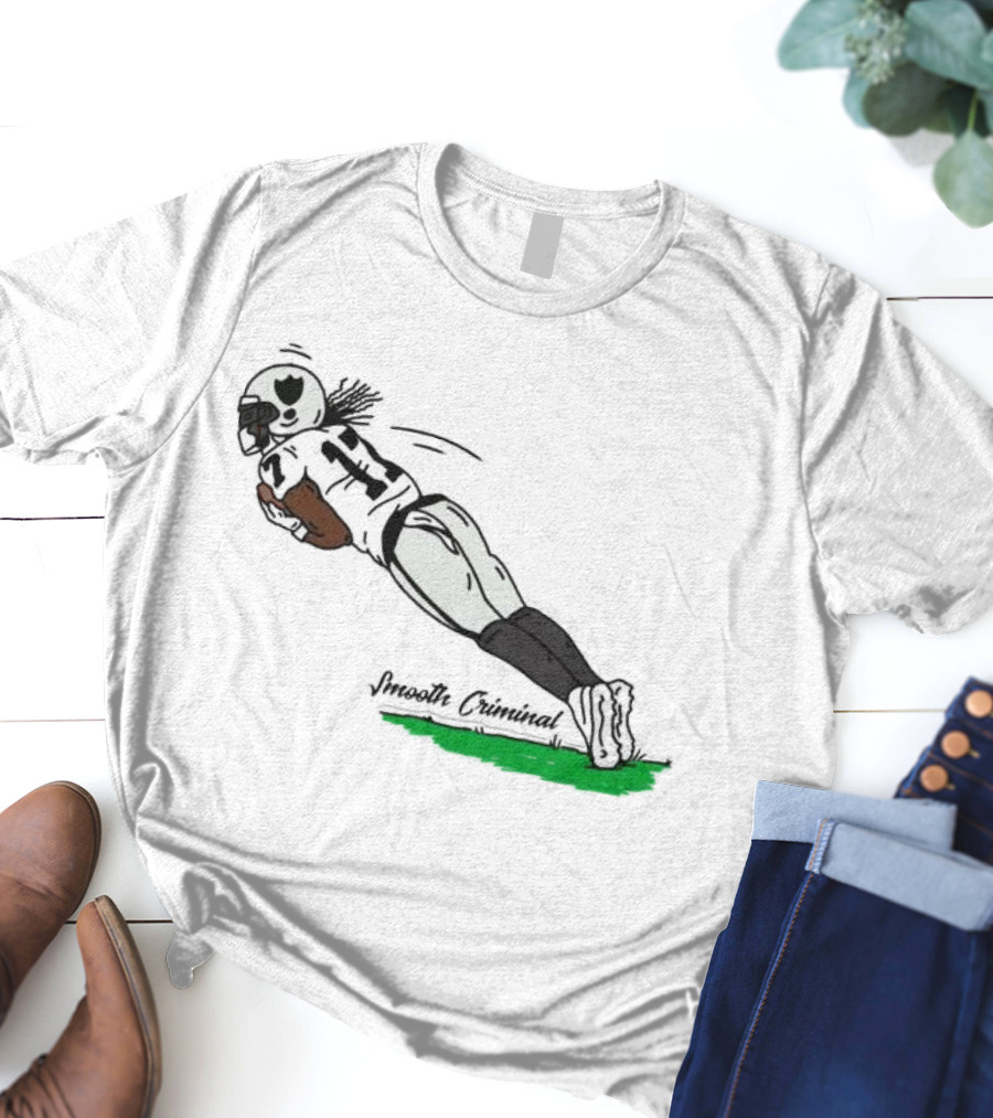 Smooth Criminal Davante Adams Las Vegas Raiders Leap NFL Football T-Shirt