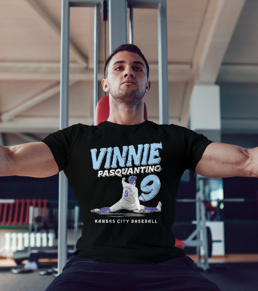 VINNIE PASQUANTINO 9 KANSAS CITY BASEBALL T-Shirt