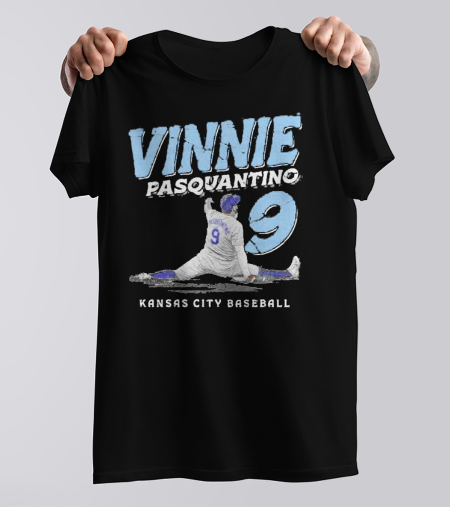 VINNIE PASQUANTINO 9 KANSAS CITY BASEBALL T-Shirt