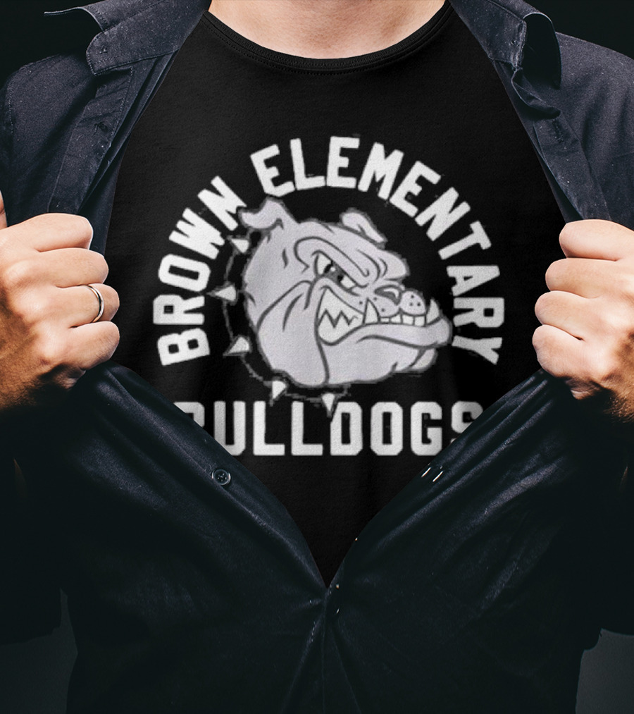 Brown Elementary Bulldogs Mascot T-Shirt