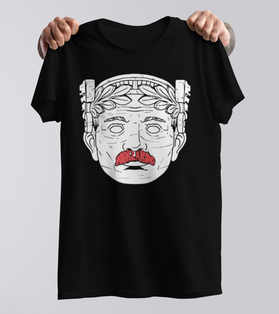 Guardian Maxilarino Mustache Roman Bust T-Shirt