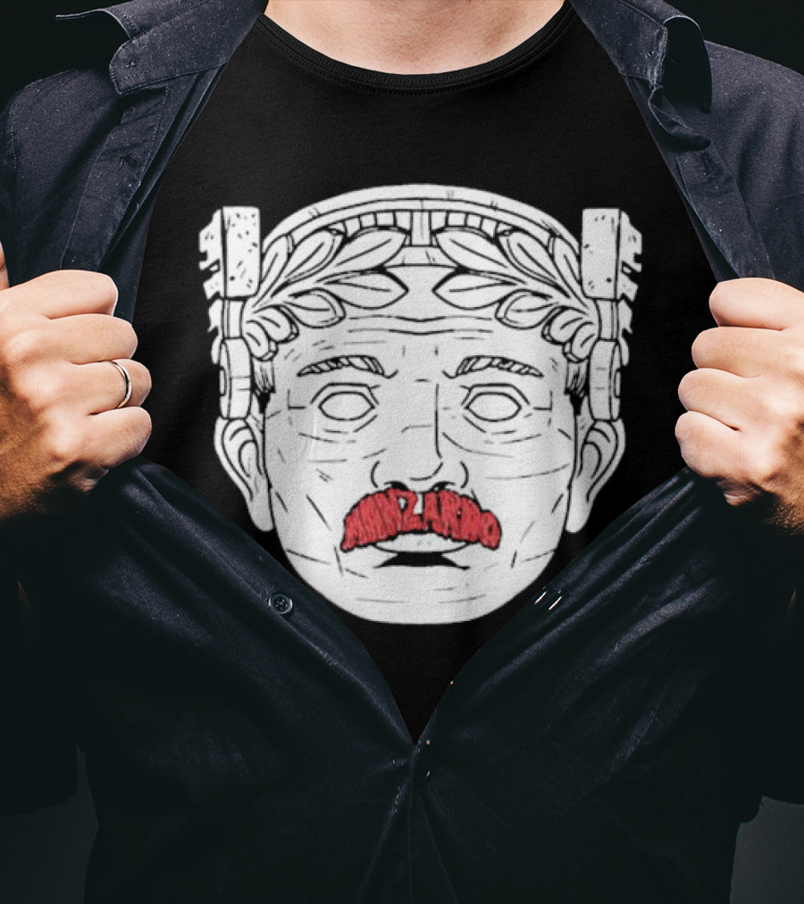 Guardian Maxilarino Mustache Roman Bust T-Shirt