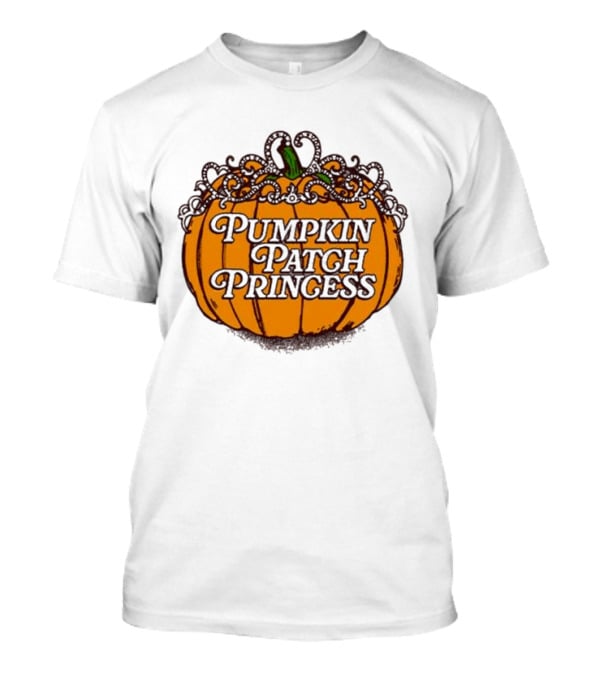Pumpkin Patch Princess Orange Pumpkin With Vines T-Shirt
