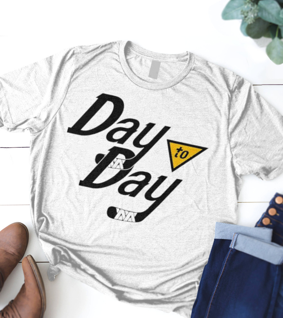 Day To Day Pittsburgh Penguins Hockey Stick Triangle T-Shirt